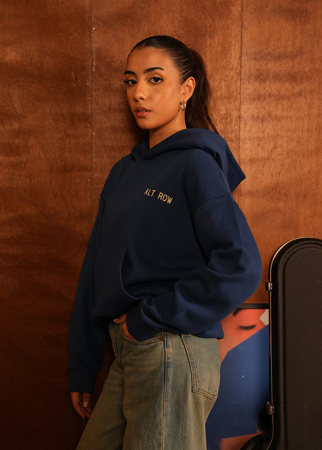 BLUE ESSENTIAL HOODIE