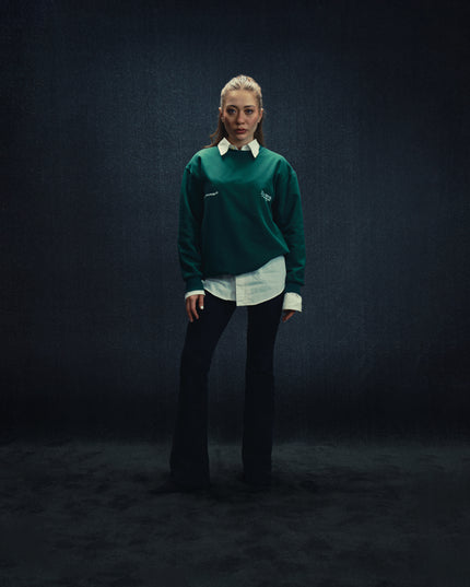 GREEN CRAFTED IN COMMON SWEATSHIRT