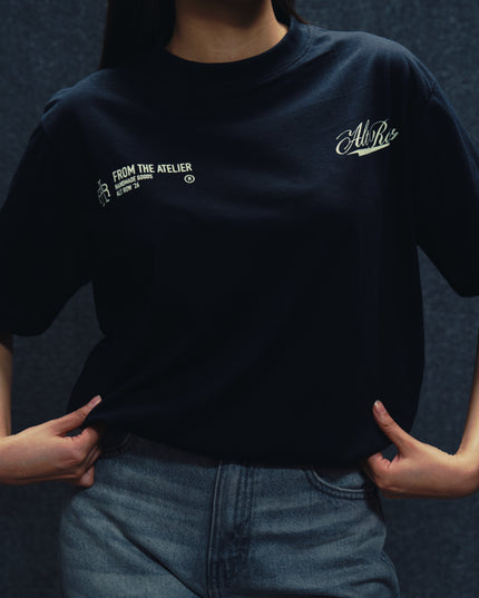 From the atelier Black T shirt