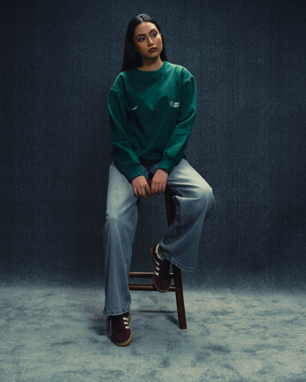 GREEN CRAFTED IN COMMON SWEATSHIRT