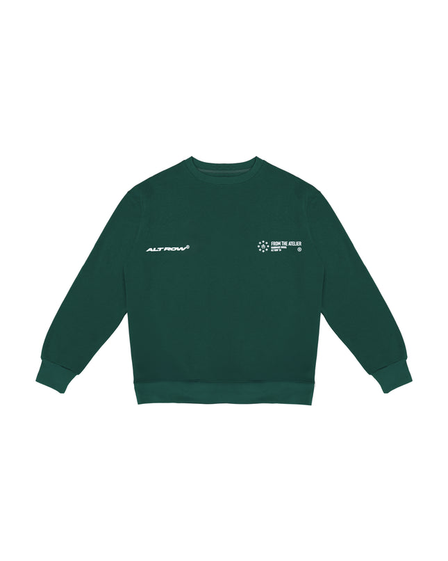 GREEN CRAFTED IN COMMON SWEATSHIRT