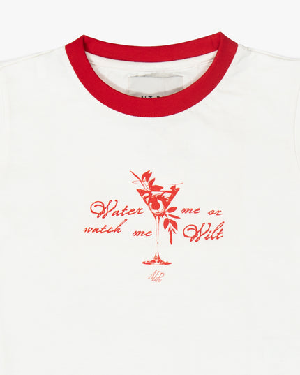 RED & WHITE BABY TEE