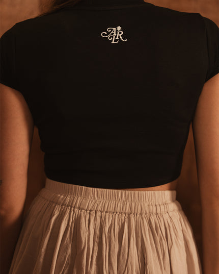 BLACK BABY TEE