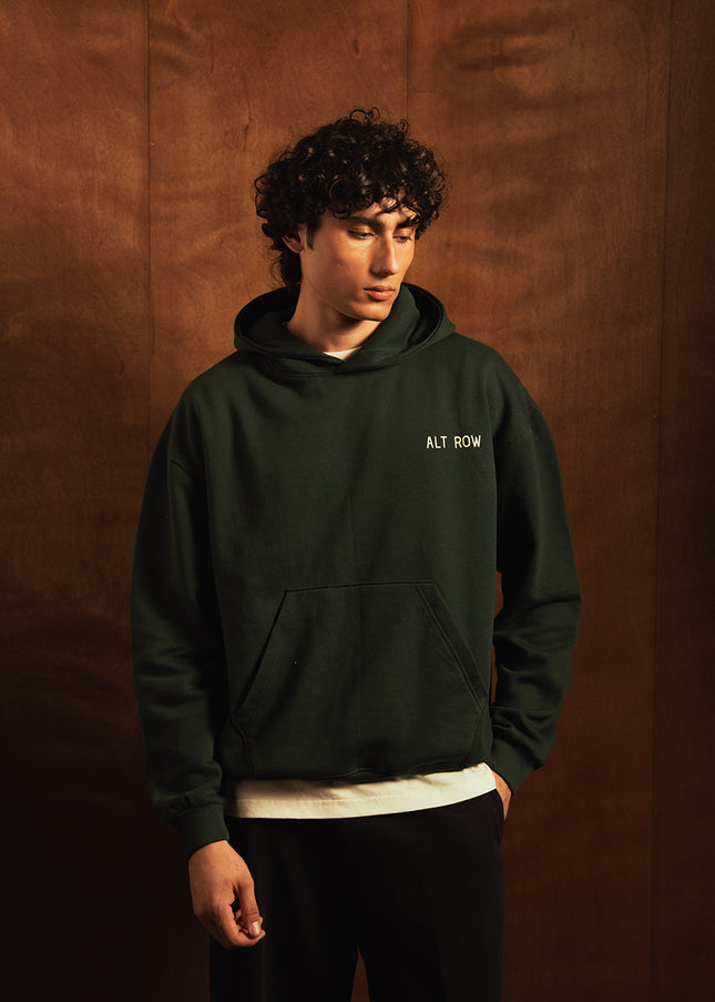 GREEN ESSENTIAL HOODIE